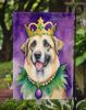 Anatolian Shepherd Dog King of Mardi Gras Garden Flag Mailbox Flag Decorative Yard Flag Banner Outside Patio Artwork Yard Flower Beds, Garden Size