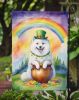 Samoyed St Patrick's Day Garden Flag Mailbox Flag Decorative Yard Flag Banner Outside Patio Artwork Yard Flower Beds, Garden Size, Multicolor