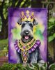 Kerry Blue Terrier King of Mardi Gras Garden Flag Mailbox Flag Decorative Yard Flag Banner Outside Patio Artwork Yard Flower Beds, Garden Size