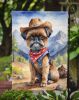 Brussels Griffon Cowboy Welcome Garden Flag Mailbox Flag Decorative Yard Flag Banner Outside Patio Artwork Yard Flower Beds, Garden Size, Multicolor