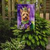 Australian Terrier King of Mardi Gras Garden Flag Mailbox Flag Decorative Yard Flag Banner Outside Patio Artwork Yard Flower Beds, Garden Size