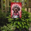 Wirehaired Pointing Griffon My Valentine Garden Flag Mailbox Flag Decorative Yard Flag Banner Outside Patio Artwork Yard Flower Beds, Garden Size