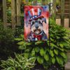 Schnauzer Patriotic American Garden Flag Mailbox Flag Decorative Yard Flag Banner Outside Patio Artwork Yard Flower Beds, Garden Size, Multicolor