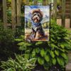 Bernedoodle Cowboy Welcome Garden Flag Mailbox Flag Decorative Yard Flag Banner Outside Patio Artwork Yard Flower Beds, Garden Size, Multicolor