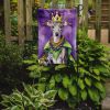 Italian Greyhound King of Mardi Gras Garden Flag Mailbox Flag Decorative Yard Flag Banner Outside Patio Artwork Yard Flower Beds, Garden Size