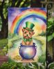 Norfolk Terrier St Patrick's Day Garden Flag Mailbox Flag Decorative Yard Flag Banner Outside Patio Artwork Yard Flower Beds, Garden Size, Multicolor
