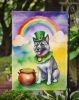 Norwegian Elkhound St Patrick's Day Garden Flag Mailbox Flag Decorative Yard Flag Banner Outside Patio Artwork Yard Flower Beds, Garden Size