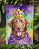 Chesapeake Bay Retriever King of Mardi Gras Garden Flag Mailbox Flag Decorative Yard Flag Banner Outside Patio Artwork Yard Flower Beds, Garden Size