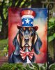 Black and Tan Coonhound Patriotic American Garden Flag Mailbox Flag Decorative Yard Flag Banner Outside Patio Artwork Yard Flower Beds, Garden Size