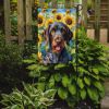 German Wirehaired Pointer in Sunflowers Garden Flag Mailbox Flag Decorative Yard Flag Banner Outside Patio Artwork Yard Flower Beds, Garden Size