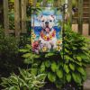 American Bulldog Luau Garden Flag Mailbox Flag Decorative Yard Flag Banner Outside Patio Artwork Yard Flower Beds, Garden Size, Multicolor