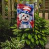 Maltese Patriotic American Garden Flag Mailbox Flag Decorative Yard Flag Banner Outside Patio Artwork Yard Flower Beds, Garden Size, Multicolor