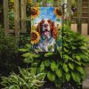 Welsh Springer Spaniel in Sunflowers Garden Flag Mailbox Flag Decorative Yard Flag Banner Outside Patio Artwork Yard Flower Beds, Garden Size