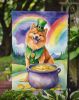 Finnish Spitz St Patrick's Day Garden Flag Mailbox Flag Decorative Yard Flag Banner Outside Patio Artwork Yard Flower Beds, Garden Size, Multicolor