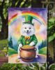 American Eskimo St Patrick's Day Garden Flag Mailbox Flag Decorative Yard Flag Banner Outside Patio Artwork Yard Flower Beds, Garden Size, Multicolor