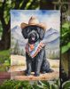 Puli Cowboy Welcome Garden Flag Mailbox Flag Decorative Yard Flag Banner Outside Patio Artwork Yard Flower Beds, Garden Size, Multicolor