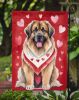 Leonberger My Valentine Garden Flag Mailbox Flag Decorative Yard Flag Banner Outside Patio Artwork Yard Flower Beds, Garden Size, Multicolor