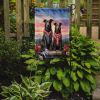 Scottish Deerhound Two Hearts Garden Flag Mailbox Flag Decorative Yard Flag Banner Outside Patio Artwork Yard Flower Beds, Garden Size, Multicolor