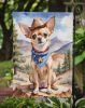 Chihuahua Cowboy Welcome Garden Flag Mailbox Flag Decorative Yard Flag Banner Outside Patio Artwork Yard Flower Beds, Garden Size, Multicolor