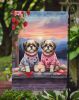 Shih Tzu Two Hearts Garden Flag Mailbox Flag Decorative Yard Flag Banner Outside Patio Artwork Yard Flower Beds, Garden Size, Multicolor