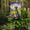 Australian Cattle Dog St Patrick's Day Garden Flag Mailbox Flag Decorative Yard Flag Banner Outside Patio Artwork Yard Flower Beds, Garden Size