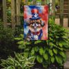 Tibetan Spaniel Patriotic American Garden Flag Mailbox Flag Decorative Yard Flag Banner Outside Patio Artwork Yard Flower Beds, Garden Size