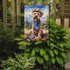 Wheaten Terrier Cowboy Welcome Garden Flag Mailbox Flag Decorative Yard Flag Banner Outside Patio Artwork Yard Flower Beds, Garden Size, Multicolor