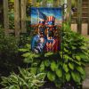 All American Bullmastiff Garden Flag Mailbox Flag Decorative Yard Flag Banner Outside Patio Artwork Yard Flower Beds, Garden Size, Multicolor