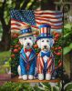 All American Bedlington Terrier Garden Flag Mailbox Flag Decorative Yard Flag Banner Outside Patio Artwork Yard Flower Beds, Garden Size, Multicolor