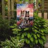 Collie Two Hearts Garden Flag Mailbox Flag Decorative Yard Flag Banner Outside Patio Artwork Yard Flower Beds, Garden Size, Multicolor