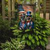 All American Norwegian Elkhound Garden Flag Mailbox Flag Decorative Yard Flag Banner Outside Patio Artwork Yard Flower Beds, Garden Size, Multicolor