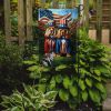 All American Cocker Spaniel Garden Flag Mailbox Flag Decorative Yard Flag Banner Outside Patio Artwork Yard Flower Beds, Garden Size, Multicolor