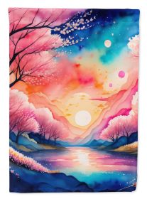 Cherry Blossom in Color Garden Flag Mailbox Flag Decorative Yard Flag Banner Outside Patio Artwork Yard Flower Beds, Garden Size, Multicolor