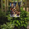 Brittany and Santa Claus Garden Flag Mailbox Flag Decorative Yard Flag Banner Outside Patio Artwork Yard Flower Beds, Garden Size, Multicolor