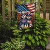 All American Shih Tzu Garden Flag Mailbox Flag Decorative Yard Flag Banner Outside Patio Artwork Yard Flower Beds, Garden Size, Multicolor