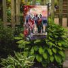 Dalmatian Two Hearts Garden Flag Mailbox Flag Decorative Yard Flag Banner Outside Patio Artwork Yard Flower Beds, Garden Size, Multicolor