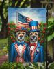 All American Border Terrier Garden Flag Mailbox Flag Decorative Yard Flag Banner Outside Patio Artwork Yard Flower Beds, Garden Size, Multicolor
