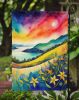 Hypericum or St. John s Wort in Color Garden Flag Mailbox Flag Decorative Yard Flag Banner Outside Patio Artwork Yard Flower Beds, Garden Size