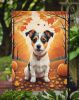 Jack Russell Terrier Fall Garden Flag Mailbox Flag Decorative Yard Flag Banner Outside Patio Artwork Yard Flower Beds, Garden Size, Multicolor