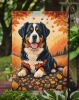Bernese Mountain Dog Fall Garden Flag Mailbox Flag Decorative Yard Flag Banner Outside Patio Artwork Yard Flower Beds, Garden Size, Multicolor