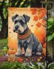 Schnauzer Fall Garden Flag Mailbox Flag Decorative Yard Flag Banner Outside Patio Artwork Yard Flower Beds, Garden Size, Multicolor