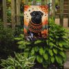 Black Pug Fall Garden Flag Mailbox Flag Decorative Yard Flag Banner Outside Patio Artwork Yard Flower Beds, Garden Size, Multicolor