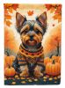 Yorkshire Terrier Fall Garden Flag Mailbox Flag Decorative Yard Flag Banner Outside Patio Artwork Yard Flower Beds, Garden Size, Multicolor