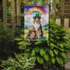 Collie St Patrick's Day Garden Flag Mailbox Flag Decorative Yard Flag Banner Outside Patio Artwork Yard Flower Beds, Garden Size, Multicolor