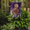 Bloodhound King of Mardi Gras Garden Flag Mailbox Flag Decorative Yard Flag Banner Outside Patio Artwork Yard Flower Beds, Garden Size, Multicolor