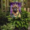 Bullmastiff King of Mardi Gras Garden Flag Mailbox Flag Decorative Yard Flag Banner Outside Patio Artwork Yard Flower Beds, Garden Size, Multicolor