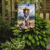 American Foxhound Cowboy Welcome Garden Flag Mailbox Flag Decorative Yard Flag Banner Outside Patio Artwork Yard Flower Beds, Garden Size, Multicolor