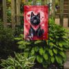 Schipperke My Valentine Garden Flag Mailbox Flag Decorative Yard Flag Banner Outside Patio Artwork Yard Flower Beds, Garden Size, Multicolor