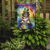 Saint Bernard St Patrick's Day Garden Flag Mailbox Flag Decorative Yard Flag Banner Outside Patio Artwork Yard Flower Beds, Garden Size, Multicolor