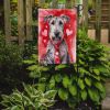 Irish Wolfhound My Valentine Garden Flag Mailbox Flag Decorative Yard Flag Banner Outside Patio Artwork Yard Flower Beds, Garden Size, Multicolor